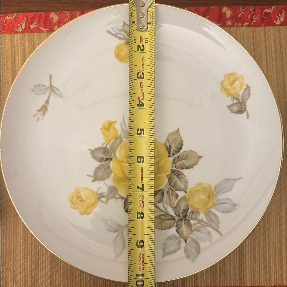 Cotillion by Sango Japan Yellow Rose Gold Trim Fine China 6-Piece 1950 - Picture 6 of 11
